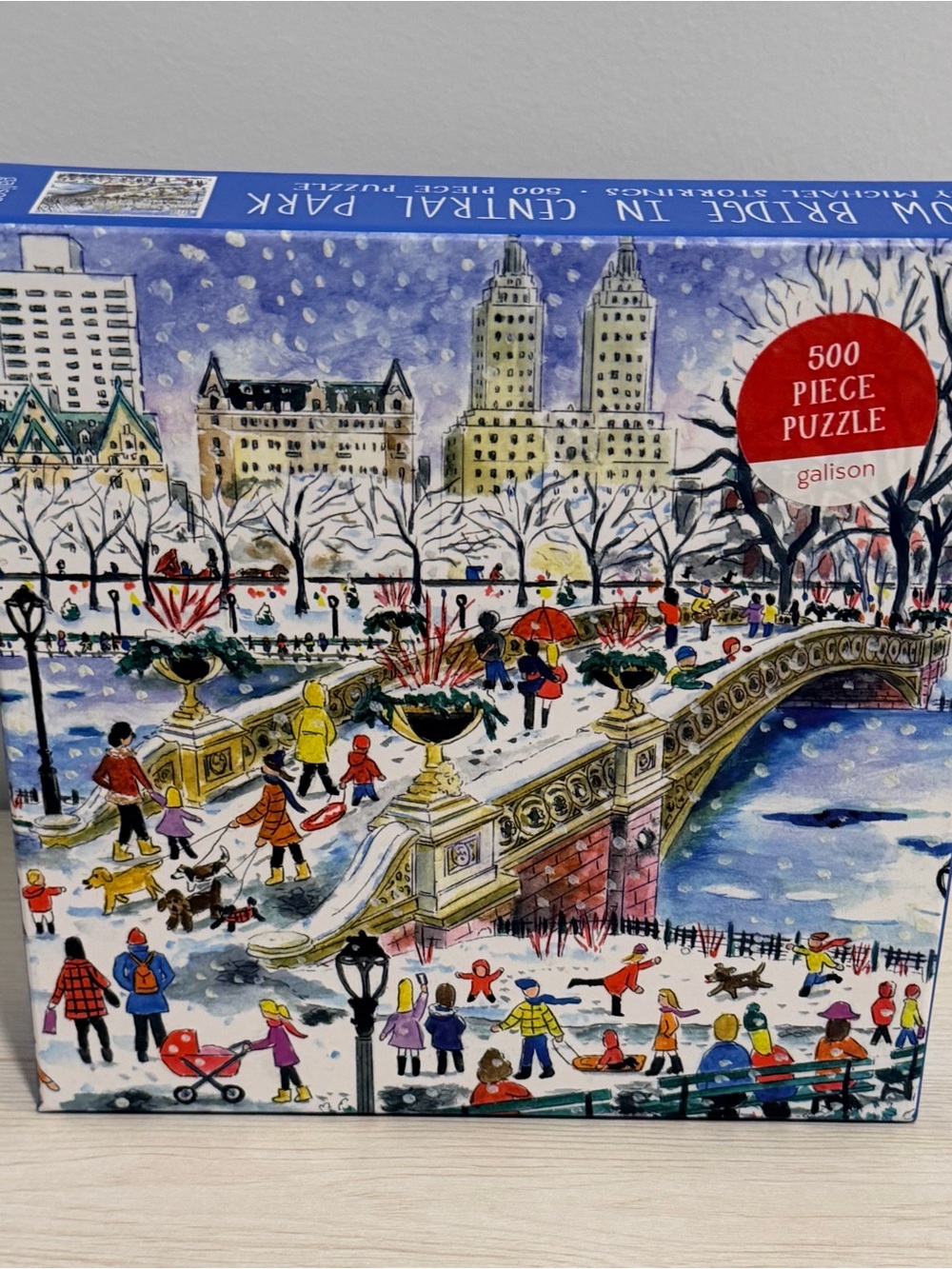 Galison 500-Piece Winter Park Puzzle — Colorful Multicolor Scene